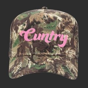 Cuntry Camo Trucket Hat Pink
